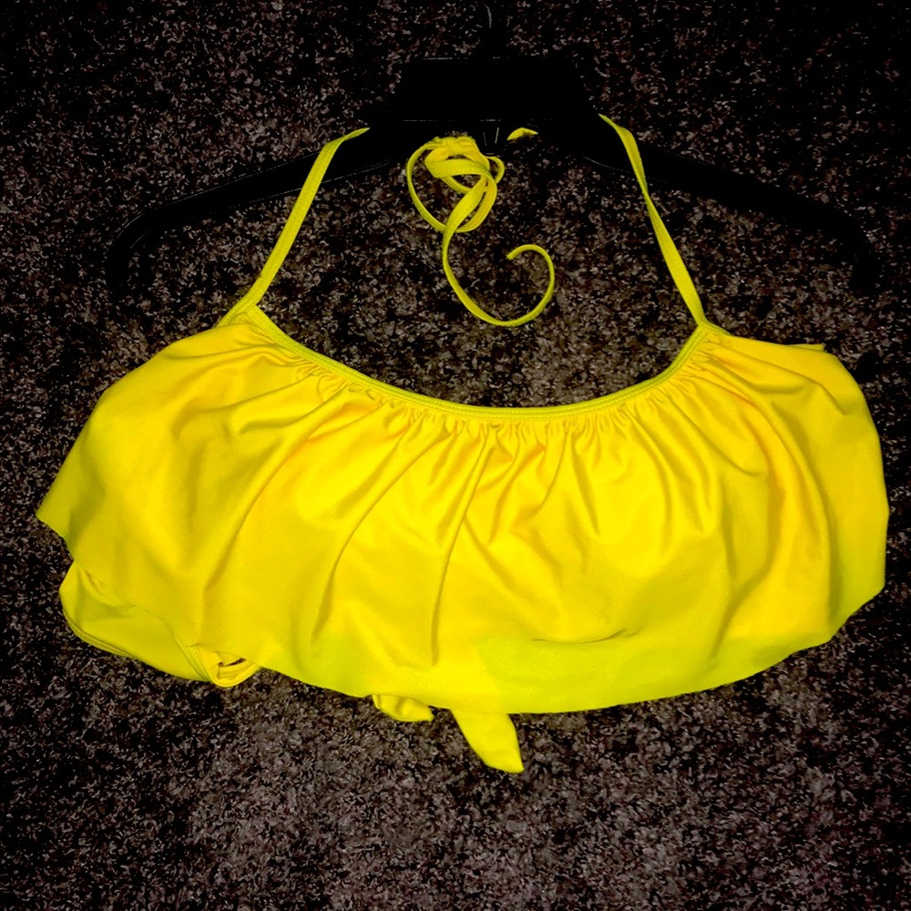 Yellow bikini top